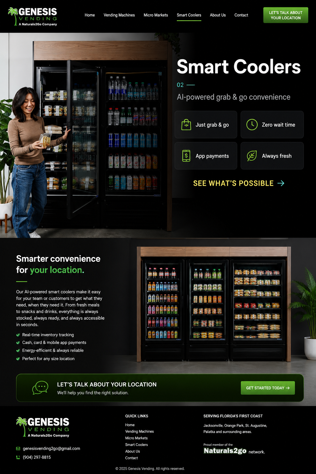 Genesis Vending AI smart cooler